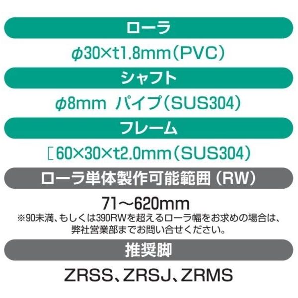 オークラ輸送機 樹脂ローラーコンベヤ BFS16050X3000 1P（直送品） オークラ輸送機 BFS16050X3000