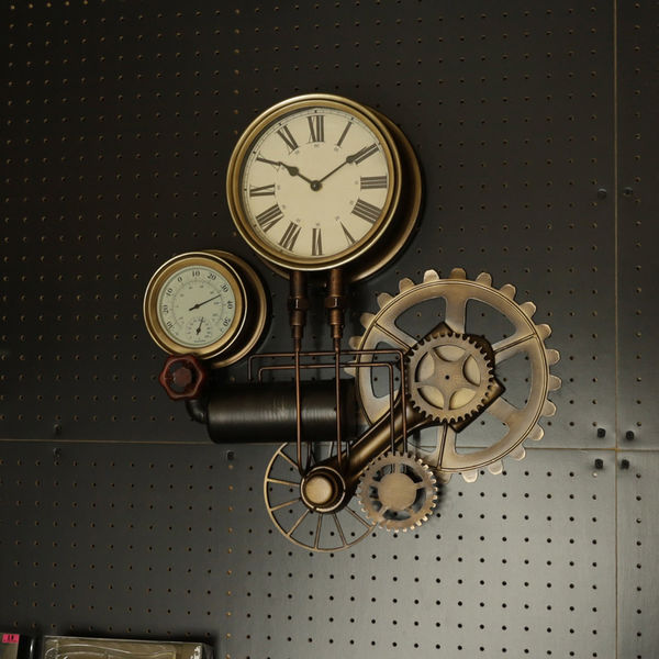 アントレックス Steampunk ウォールクロック ホワイト アントレックス Steampunk ウォールクロック ホワイト