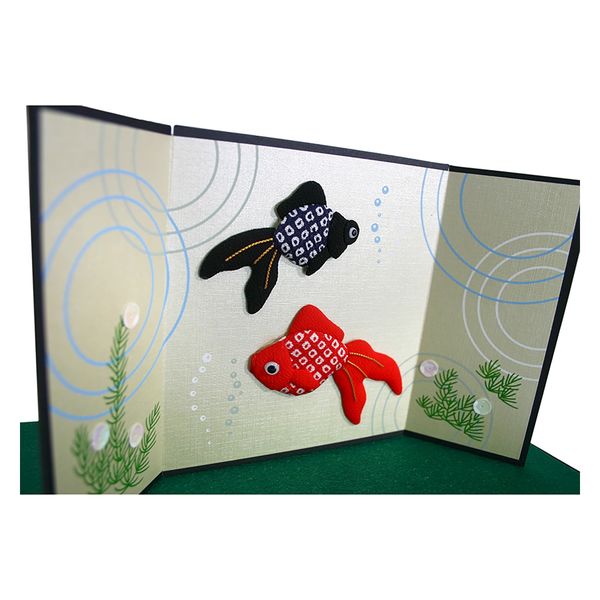 谷口松雄堂 手芸工作用品 押し絵 手作りセット 水紋金魚 32-9187