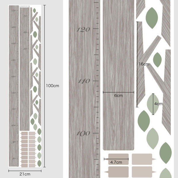 ウォールステッカー 木 ウォールステッカー 人気 身長計