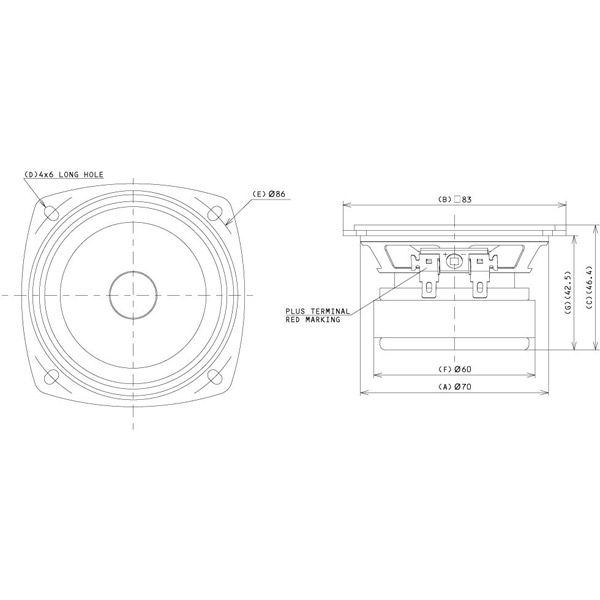 FOSTEX フルレンジスピーカーユニット FE83NV2