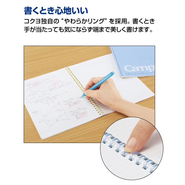 コクヨ キャンパスソフトリングドット４０枚Ｂ５青 ス-S111BT-B 1冊