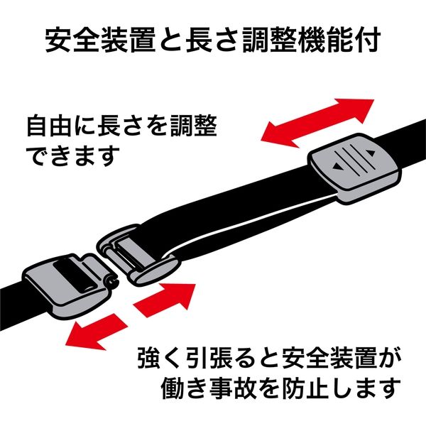 オープン工業 ストラップ 医療用 160cm 青 NX-203P-BU 1セット（2本