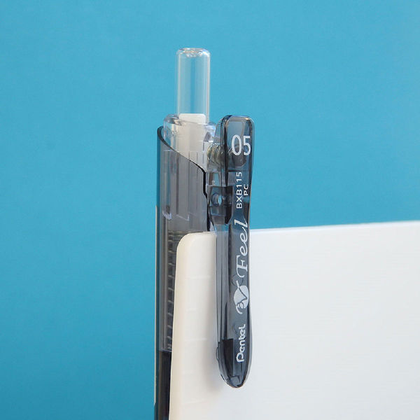 ぺんてる 油性ボールペン ビクーニャフィール 0.5mm 黒 BXB115-A 1箱