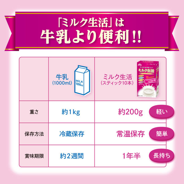 森永乳業 ミルク生活 1缶（300g） - アスクル