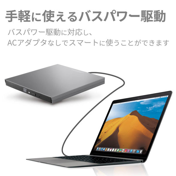 Mac用ポータブルDVDドライブ GY - LDR-PVB8U3MGY