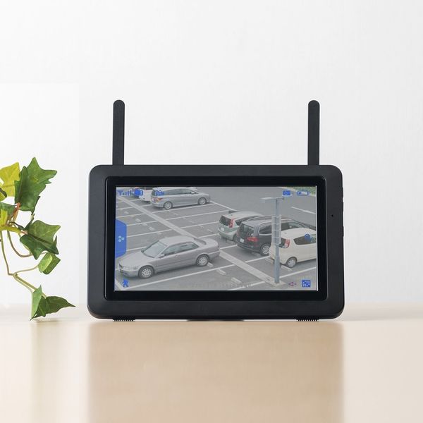 サンワダイレクト 防犯カメラ&ワイヤレスモニターセット 400