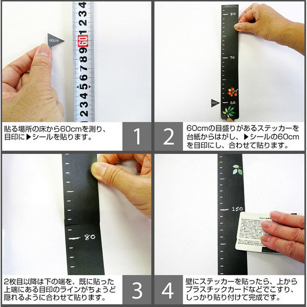 マッチングジャパン ウォールステッカー かわいい DIY シール「鳥メモ身長計」 TS-7012-ASS（直送品）