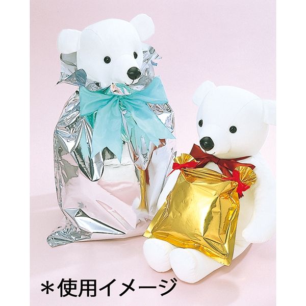 シモジマ キラキラバッグ 4L 金 006581000 1束（5枚入）（直送品