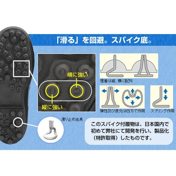 大同石油 ニューマイティーブーツIINS スパイク底タイプ 大同石油 ニューマイティブーツII NS スパイク底 サイズ 24.5cm