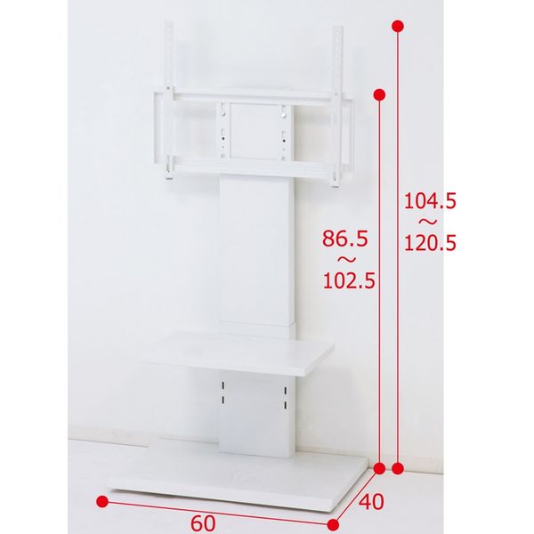 クロシオ 壁掛け風テレビ台 ロー 94835 幅600×奥行400×高さ1025mm