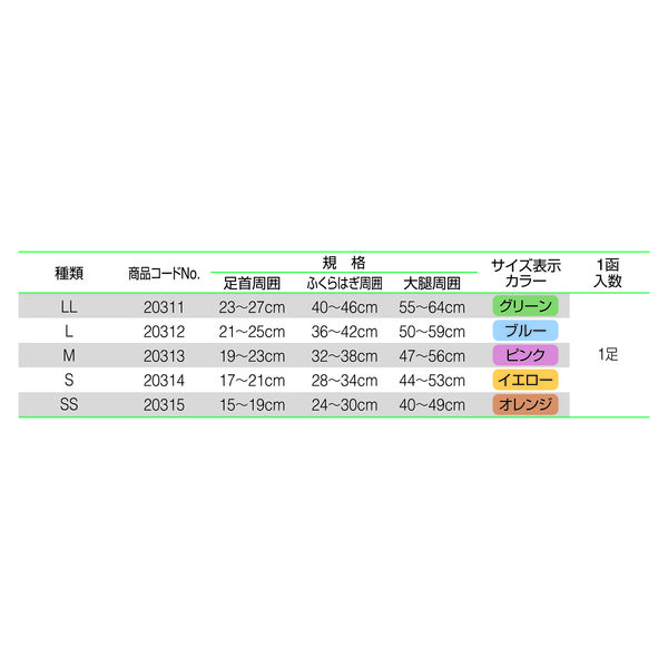 アルケア アンシルク・プロJ キープケア ストッキング 20312 L 1足（2本） アスクル