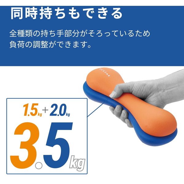 ダンベル スリムタイプ 2.0kg 筋トレ 1個入り 持ちやすい ダンベル スリムタイプ 2.0kg 筋トレ 1個入り 持ちやすい