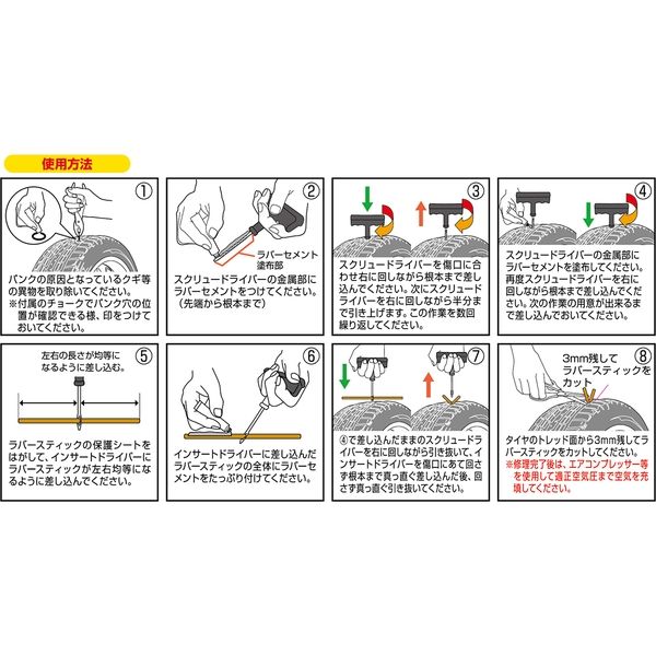 【カーメンテナンス】Meltec（メルテック） パンク修理キット ML-331 1個（直送品）