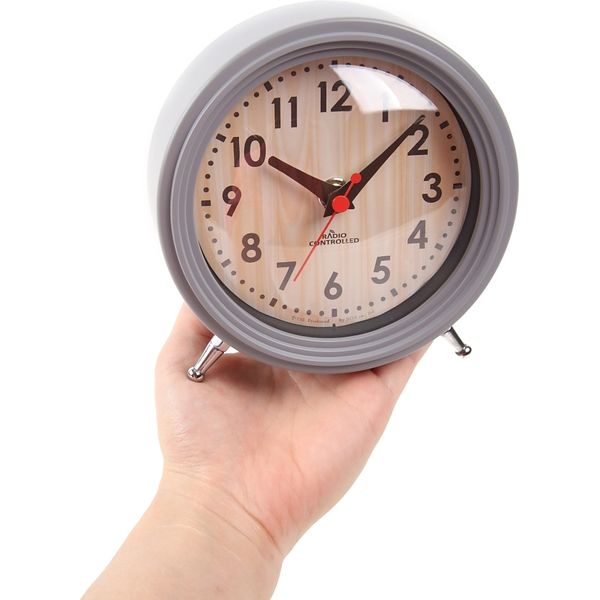 ノア精密 アナログ電波テーブルクロック 置き時計 [電波 ステップ] 133