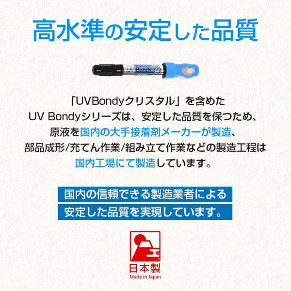 瞬間接着剤】 UV BONDY ユーブイ ボンディ クリスタル透明 5ml UBー