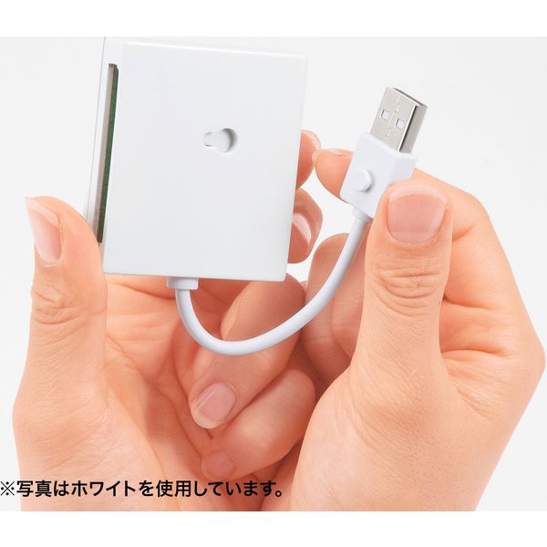 サンワサプライ USB2.0 カードリーダー ADR-ML15BKN 1個 - アスクル