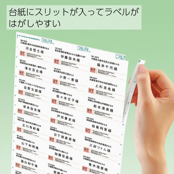 コクヨ（KOKUYO） プリンタを選ばないはかどりラベル A4 24面 500枚