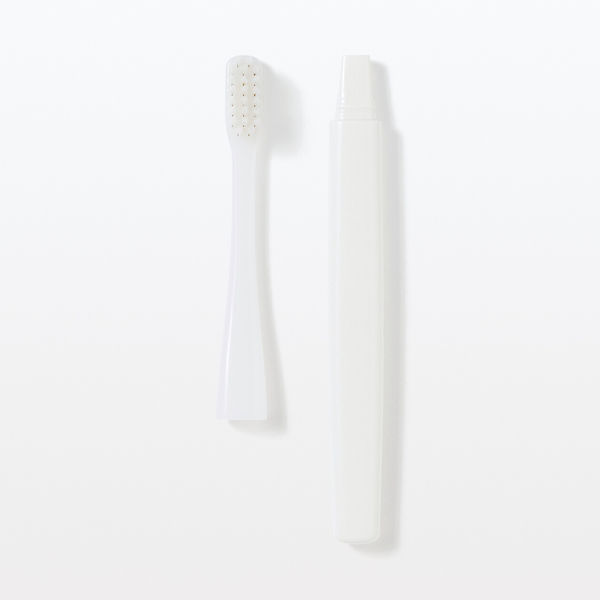 無印良品 ヘッドが交換できる歯ブラシ 白 ふつう 全長184mm 良品計画