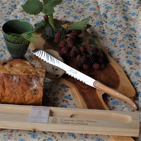 ライヨール オリーブハンドル パン切ナイフ 木箱 4310096 1本（直送品