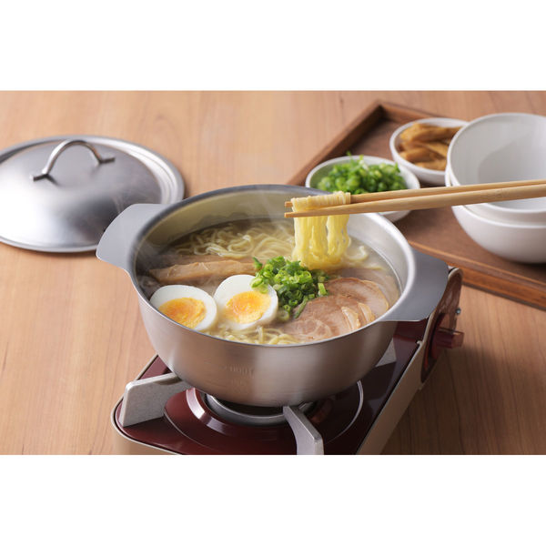ヨシカワ 美味彩菜 卓上鍋18cm(目盛付) SJ3627 1個(直送品 ヨシカワ 美味彩菜 卓上鍋18cm(目盛付) SJ3627 1個(直送品