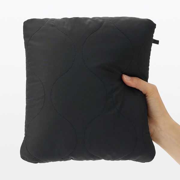 無印良品 収納ポケット付き3WAYブランケット 80×130cm 黒 良品