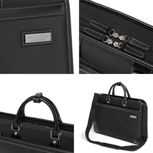 三洋 ブリーフケース 2WAY ダブル 740-1001-03 1個（直送品