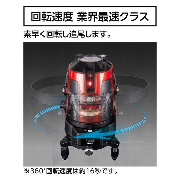 シンワ測定 レーザーロボ LEXIA 自動追尾回転台 受光器セット 51 レッド #69740 1セット（直送品） - アスクル