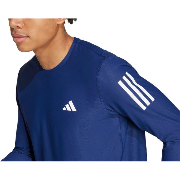 adidas(アディダス) 陸上 ランニングTシャツ オウン ザ ラン 長袖Tシャツ J/L ダークブルー IKM72 1セット（1着）（直送品） -  アスクル