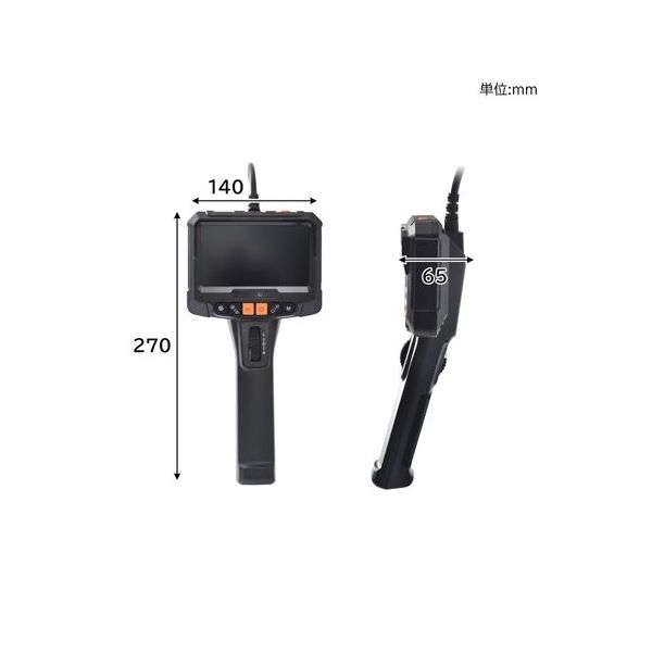 サンコー 側視カメラ付先端可動内視鏡3M SKDYSNS3M 1台 68-1905