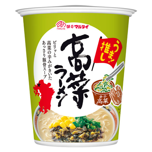 マルタイ 縦型高菜ラーメン 62g 1セット（1個×6） - アスクル