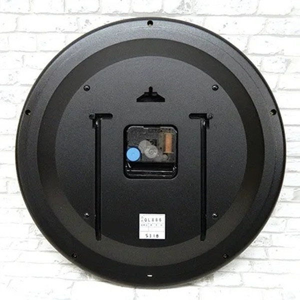 さんてる 逆転時計 置き掛け兼用 直径320×奥行40mm ブラック