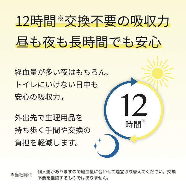 エリス ショーツナプキン L～LL 昼・夜 長時間用 ブラックカラー