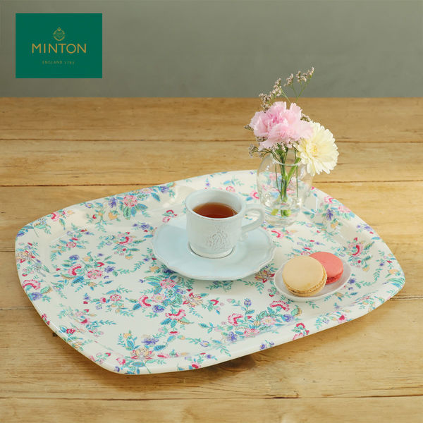 ハドンホール グリーン スクエア トレイ 4枚 ミントン