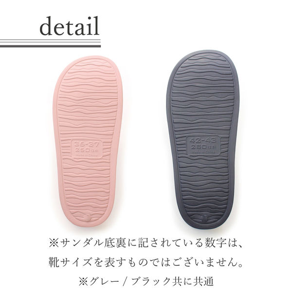 ストロング 防水 かかとぽっこりEVAサンダル L ネイビー 1足 10