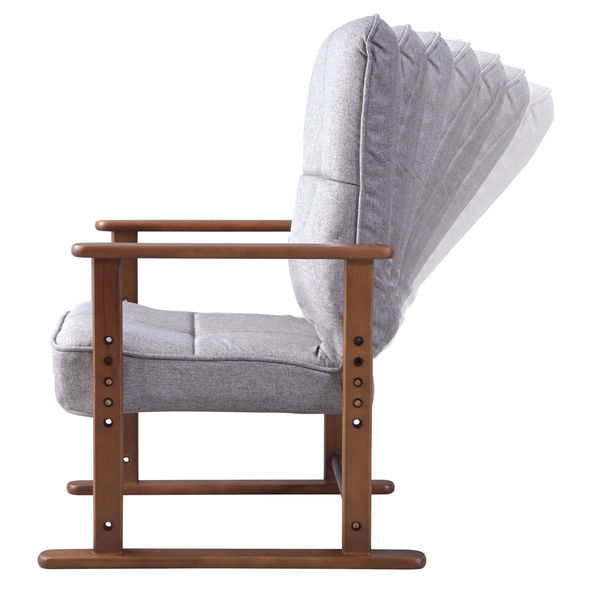 東谷 ROOM ESSENCE 高座椅子 S グレー LSS-34GY 1台（直送品） - アスクル