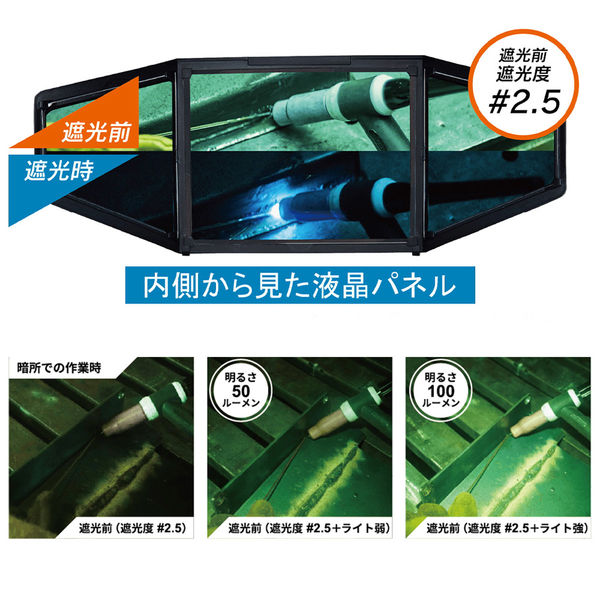 スター電器製造 自動遮光溶接面アイボーグ180°デジタルLED EB スター電器製造 自動遮光溶接面アイボーグ180°デジタルLED EB