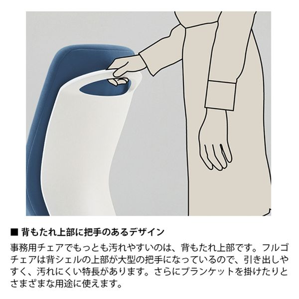 設置込】イトーキ フルゴチェア ハイバック 肘なし ブラック