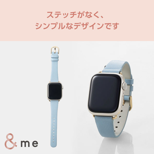 アップルウォッチバンド (41 40 38mm) レザー ベルト スリム