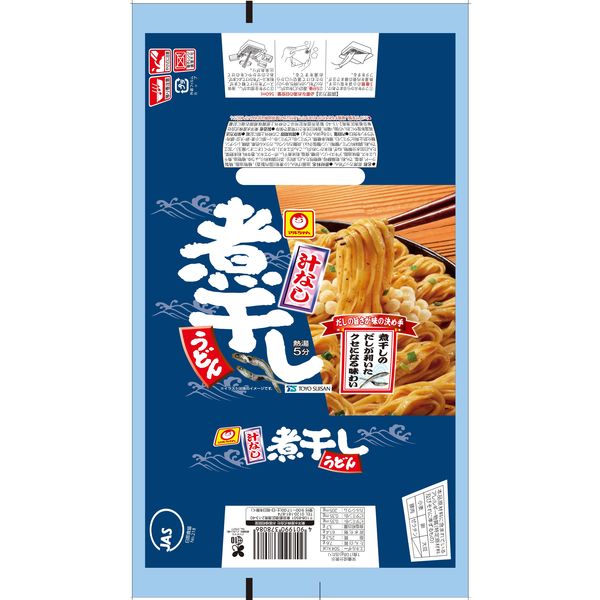 【デニム10】マルちゃん、汁なし煮干しうどん 108g 東洋水産 マルちゃん 汁なし煮干しうどん 1セット（3個） - アスクル
