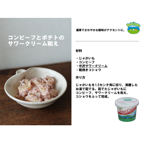 中沢乳業 [冷蔵] 中沢 サワークリーム 90ml×6個 4902108450809 1