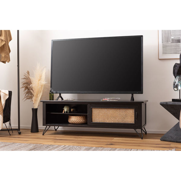 東谷 ROOM ESSENCE TVボード 幅1200×奥行400×高さ400mm ブラック PM  