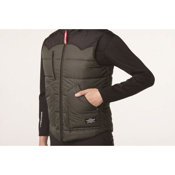 バートル 防寒ベスト ミルスグリーン XXL 5024-14-XXL 1枚（直送品