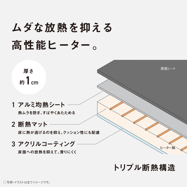 パナソニック 電気カーペット カバーセットタイプ DC-3HAC3-C 1