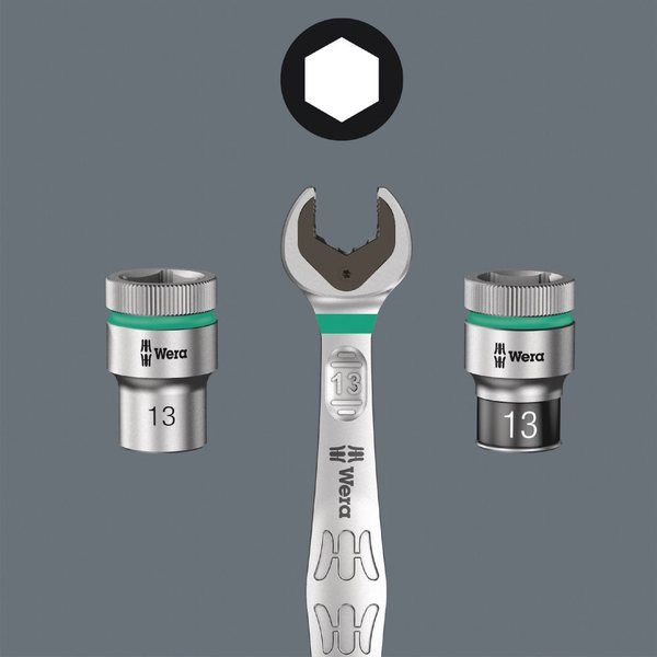 Wera Werk ヴェラ 9点組 ソケットレンチセット 3/8SQ インチサイズ レール付 005450 5450 1セット（直送品）
