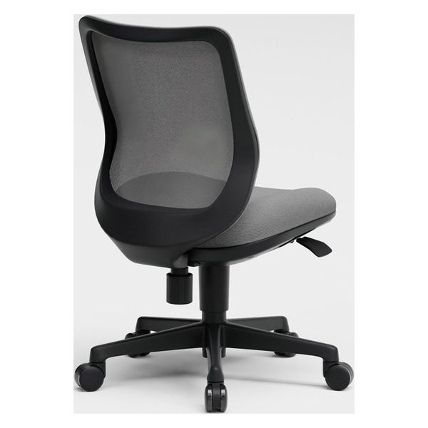 軒先渡し】AICO オフィスチェア ローバック 肘なしタイプ ブラック