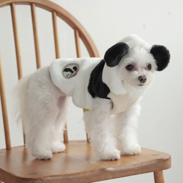 Dulce Dog（ドゥルチェドッグ）パンダボアパーカ S オフホワイト 1個