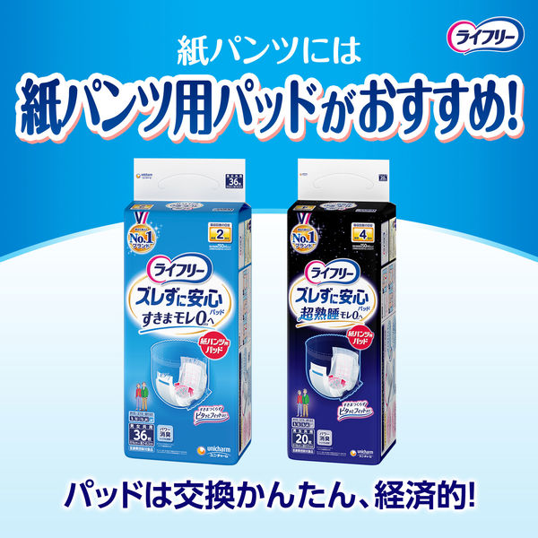 leak 専用　新品未開封 　青いマナーパンツ Mサイズ Mサイズ　3枚セット ユニ・チャーム ライフリーうす型軽快パンツM 4903111559367 1個(40枚