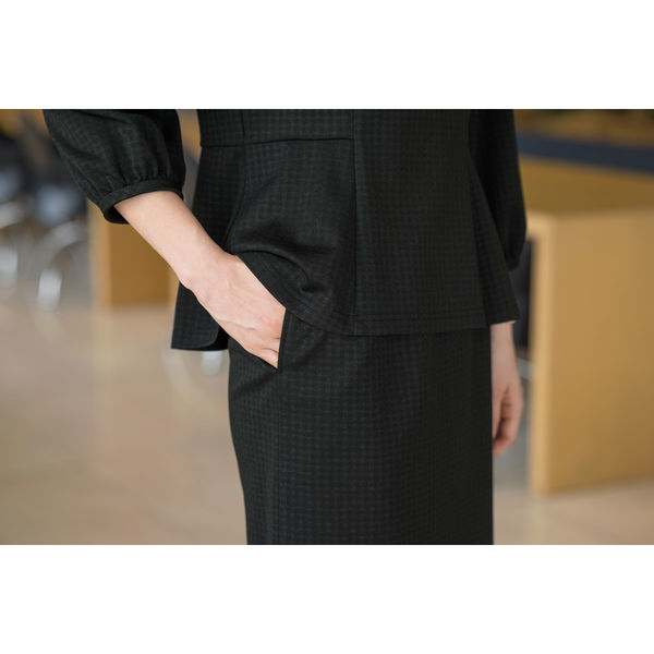 【新品】セロリーAラインスカート オールシーズン 7号 事務服 ブラック セロリー Aラインスカート 7号 ブラック 12400-7 1枚（直送品