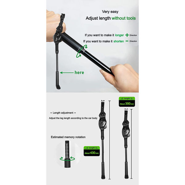 GORIX GX-ST951 キックスタンド・アルミ合金・20